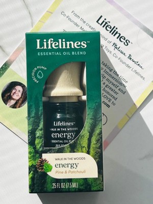 Lifelines Essential Oil Blend 2-Pack, Walk in The Woods: Calm & Focus Oils  for Essential Oil Diffuser, 100% Pure Essential Oils & Sustainably Sourced