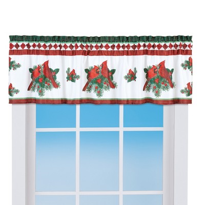 Collections Etc Cardinal And Pine Holiday Window Valance Target   GUEST C46a3d09 8202 48ec B68b Bdc76cbf5cf9