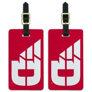 University of Dayton Flyers Logo Luggage ID Tags Suitcase Carry-On Cards - Set of 2 - 1 of 4