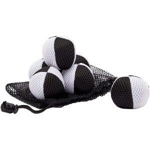 Okuna Outpost 6 Pack Juggling Balls for Beginners with Storage Pouch, Professionals, Toys, Black and White (2 in) - 1 of 4
