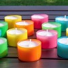 96pc Tealight Candles Blue/Pink/Yellow - Stonebriar Collection: Unscented, Long Burn Time, Cotton Wick - 3 of 4