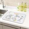 REGALWOVEN Large Diatomaceous Stone Dish Drying Mat for Kitchen Counter, Dishes, Cups - 2 of 4