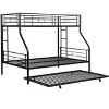 NicBex Twin over Full Bunk Bed Metal Bed Frame with Ladder and Full Length Guardrail, No Box Spring Required - 4 of 4