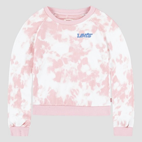 Levi's® Girls' Tie-dye Sweatshirt - Pink S : Target