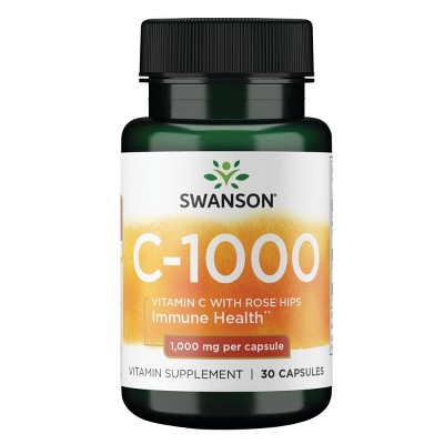 Swanson Vitamin C with Rose Hips 1,000 mg Capsules