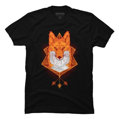 Men's Design By Humans Firefox Stare By sayahelmi T-Shirt