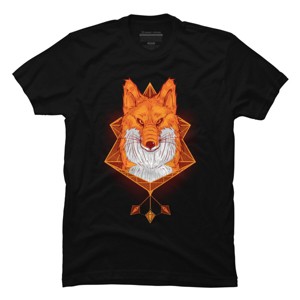 Men's Design By Humans Firefox Stare By sayahelmi T-Shirt - 1 of 4