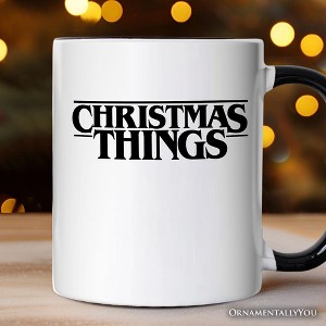 Eerie Christmas Things Vintage Mug, Handcrafted Retro Horror Gift | OrnamentallyYou - 1 of 4
