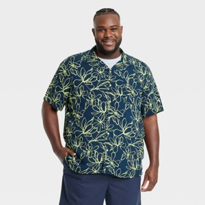 Men's Floral Print Button-Down Shirt - Goodfellow & Co™ - 1 of 3