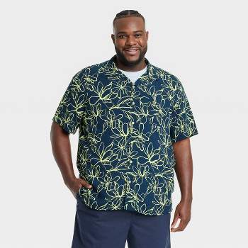 Men's Big & Tall Crewneck Short Sleeve T-shirt - Goodfellow & Co™ Dark Teal  Green Mt : Target