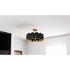 Santana 4-Light Matte Black Semi-Flush Mount - 3 of 4