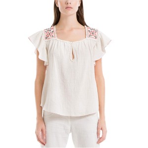 Max Studio London Womens Embroidered Pullover Blouse - 1 of 1