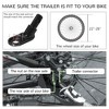 SEVOBAL Pet Strollers 2 in 1 Bike Trailer Foldable Dog Bike Stroller Dual Purpose Pet Stroller Bike Trailer Aluminum, Green, 59.00"*26.75"*37.50" - 2 of 4