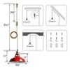 CLAXY Vintage Red Plug-in Pendant Light Adjustable Hanging Height - 4 of 4