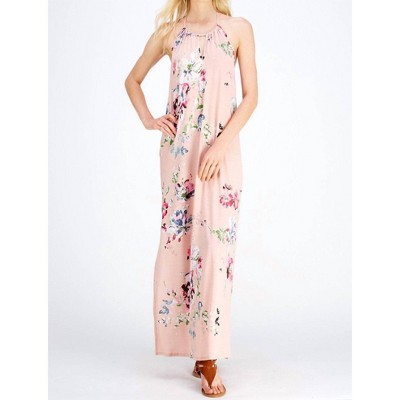 Women's Floral Halter Maxi Dress - entro