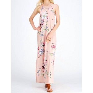 Women's Floral Halter Maxi Dress - entro - 1 of 4