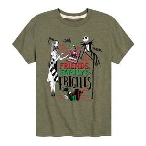 Boys' - The Nightmare Before Christmas - Friends Family and Frights Short Sleeve Graphic T-Shirt - 1 of 4