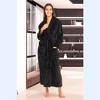 ADR Women's Long Robe, Fleece Plush Robe Woman, Cozy Regular & Plus Size Women's Bath Robe - image 2 of 4