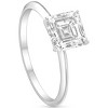 Pompeii3 2Ct Asscher Solitaire Moissanite Engagement Ring in White Yellow or Rose Gold - 4 of 4
