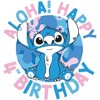 Girl's Lilo & Stitch Aloha! Happy 4th Birthday T-Shirt - 2 of 4