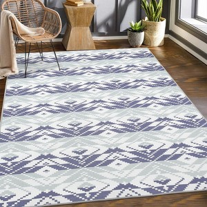 Outdoor Rug Carpet, Non Slip Washable Rug, Rustic Large Floor Mat, Modern Area Rug for Backyard Garden Picnic Beach Living Room - 1 of 4