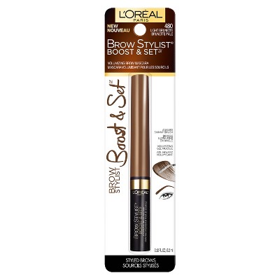 L'Oréal Paris Brow Stylist Boost & Set Brow Mascara - 490 Light Brunette - 1 fl oz