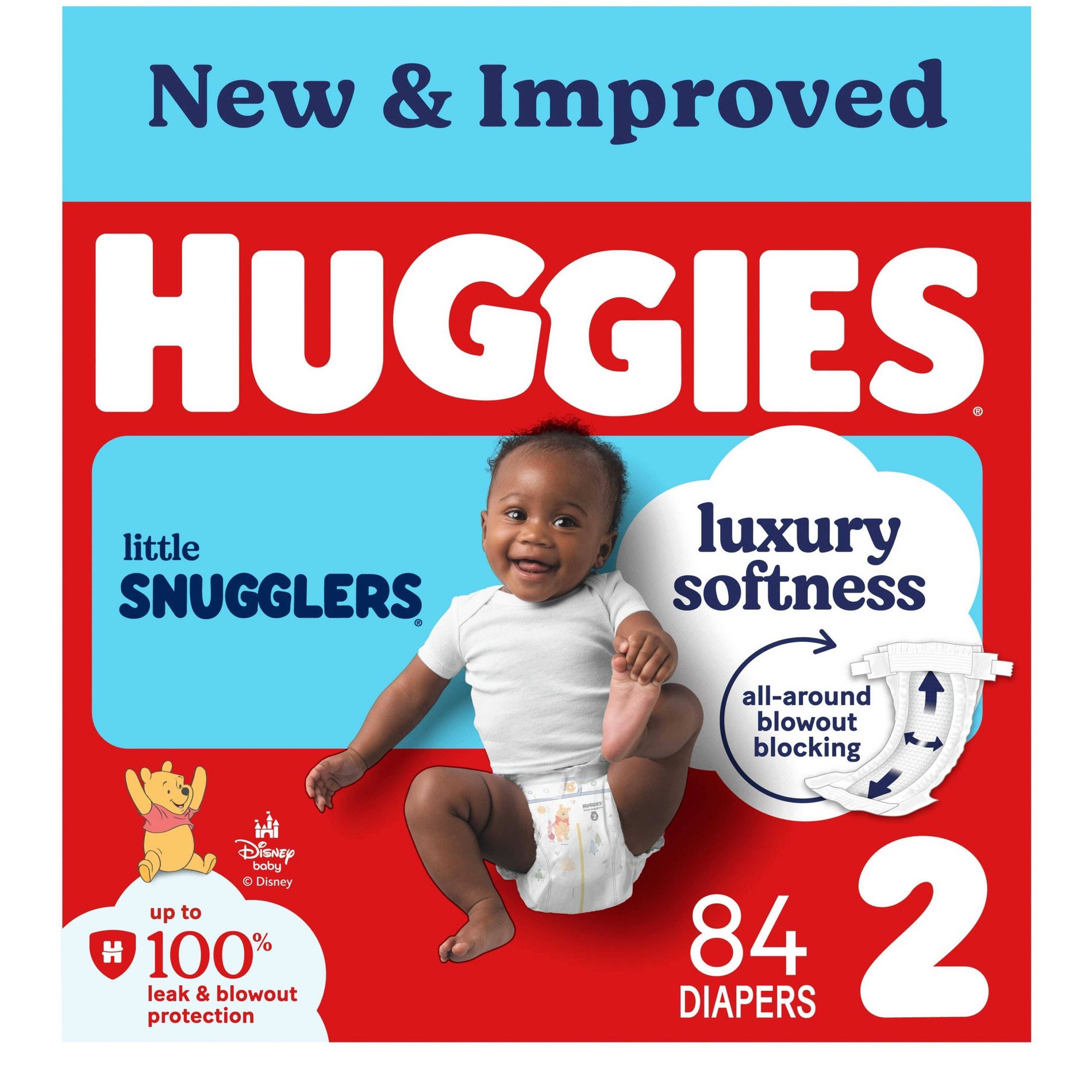 Huggies Little Snugglers Diapers - Size 2 - 84ct