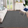 Acekool Vintage Braided-Look Area Rug, Washable Non-Slip Boho Carpet, Soft Low Pile Indoor Accent for Living Room Bedroom Kitchen - 2 of 4