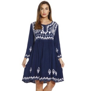 Riviera Sun Women's Tunic Dress - Bohemian Style Beachwear for Comfortable and Stylish Summer Days - 1 of 3
