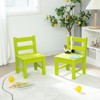 Infans 2 PCS Kids Chairs Indoor Outdoor Heavy-Duty All-Weather Children Learning Chair - 2 of 4