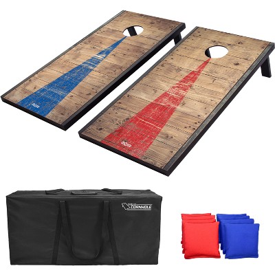 Photo 1 of GoSports Steel Graphic Cornhole Toss Game Set