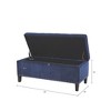 NicBex Modern 42" Storage Bench Upholstered Accent Stools with Tufted Top for Bedroom and Entryway - 2 of 4
