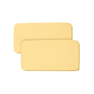 BreathableBaby All-in-One Fitted Sheet & Waterproof Cover, For 33" x 15" Bassinet Mattress (2-Pack), Yellow