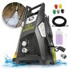 Sun Joe Electric Pressure Washer, Portable 14.9 Amp Corded Power Washer with Wheels, Extension Wand, and 5 Hose Nozzles, SPX3500, Black - 2 of 4