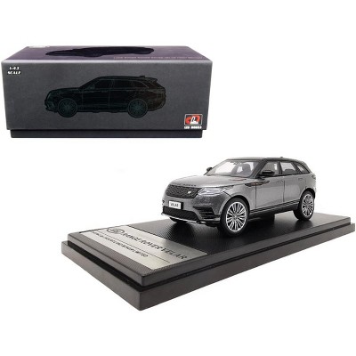 Land Rover Range Rover Velar First Edition with Sunroof Gray Metallic and Black 1/43 Diecast Model Car by LCD Models