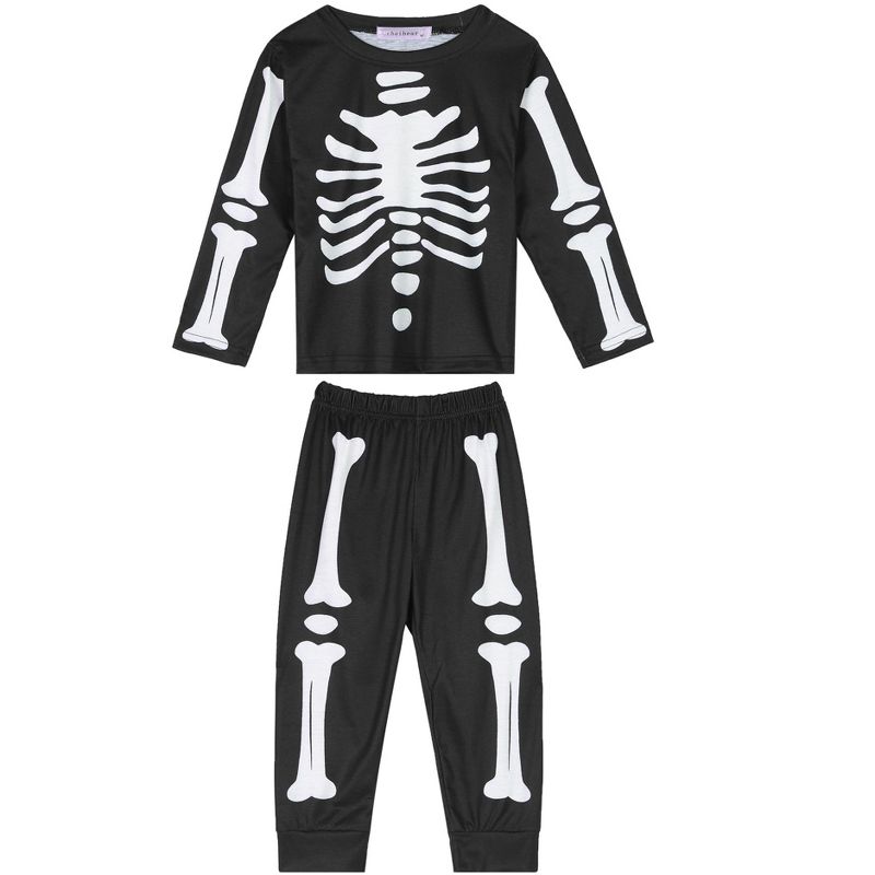 cheibear Halloween Long Sleeve Family Matching Sleepwear Party Cosplay Pajama Set Black, 2 of 5