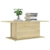 vidaXL Coffee Table Sonoma Oak 40.2"x21.9"x15.7" Engineered Wood - 3 of 4