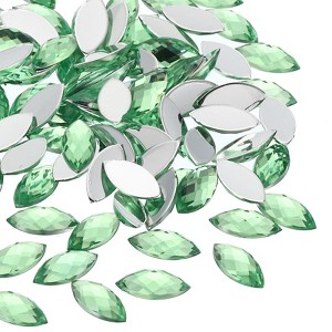Unique Bargains Acrylic Horse Eye DIY Jewelry Craft Embellishments Marquise Gems 100 Pcs 0.59" x 0.28" - 1 of 4