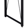 NicBex Home Office Desk 35.5" Modern Writing Desk with Metal Slide Base, Wooden Desktop and Black Metal Legs for Office, Study, Living Room - 4 of 4