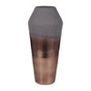 Glam Glass Vase - Metallic Finish, Textured Design, Modern Decorative Accent for Home & Office, Living Room & Bedroom Decor - 3 of 4