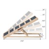 Sevobal Pet Steps and Ramps, Folding Portable Pet Stair Ramp with Non-Slip Rug Surface, Extra Wide Dog Steps for Bed Couch, Brown, 37.8"*15.7"*24" - 4 of 4