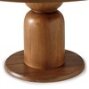 Maven Lane Mila Contemporary Round Wooden Dining Table in Refined Brown Finish - 4 of 4