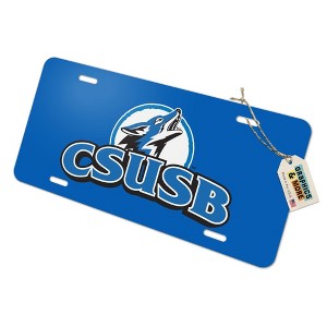 California State University San Bernardino Primary Logo Novelty Metal Vanity Tag License Plate - 1 of 4