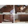12 Drawer Dressers, Chests of Drawers, 61'' Wood Storage Drawer Dresser with Power Outlet - 3 of 4