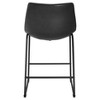 Set of 2 Laslo Modern Upholstered Faux Leather Counter Height Barstools - Saracina Home - 4 of 4