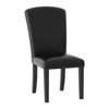 Cristo 19.5" Faux Leather Dining Room Side Chair in Espresso (Set of 2) - Lexicon - 3 of 4