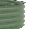 Okak 3-tier Modular Galvanized Garden Bed Kit 72.5x17.75x31.5 Inch Steel Planter Box with Rubber Edging - 4 of 4