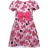 Disney Baby Girl's 2-Pack Love Minnie Mouse Bow and Polka-Dot Print Casual Dress with Bloomer Panty Set - Pink/Blue, 0-3 Months - 4 of 4