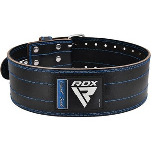 RDX Sports RD1 4'' Weightlifting Leather Gym Belt - Premium Support for Powerlifting, Bodybuilding, and CrossFit Training - 1 of 1