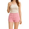 Malco Modes Women’s Ruffle Shorts – Lace Bloomers for Costumes, Dancewear, Vintage & Y2K Outfits-White - 4 of 4